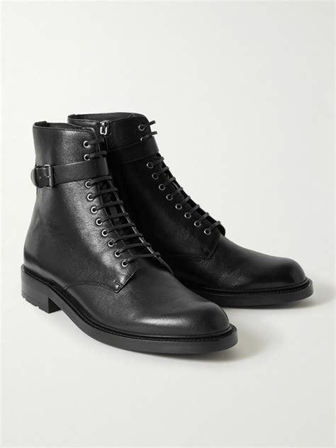 yves saint laurent essential dave boots|saint laurent leather boots.